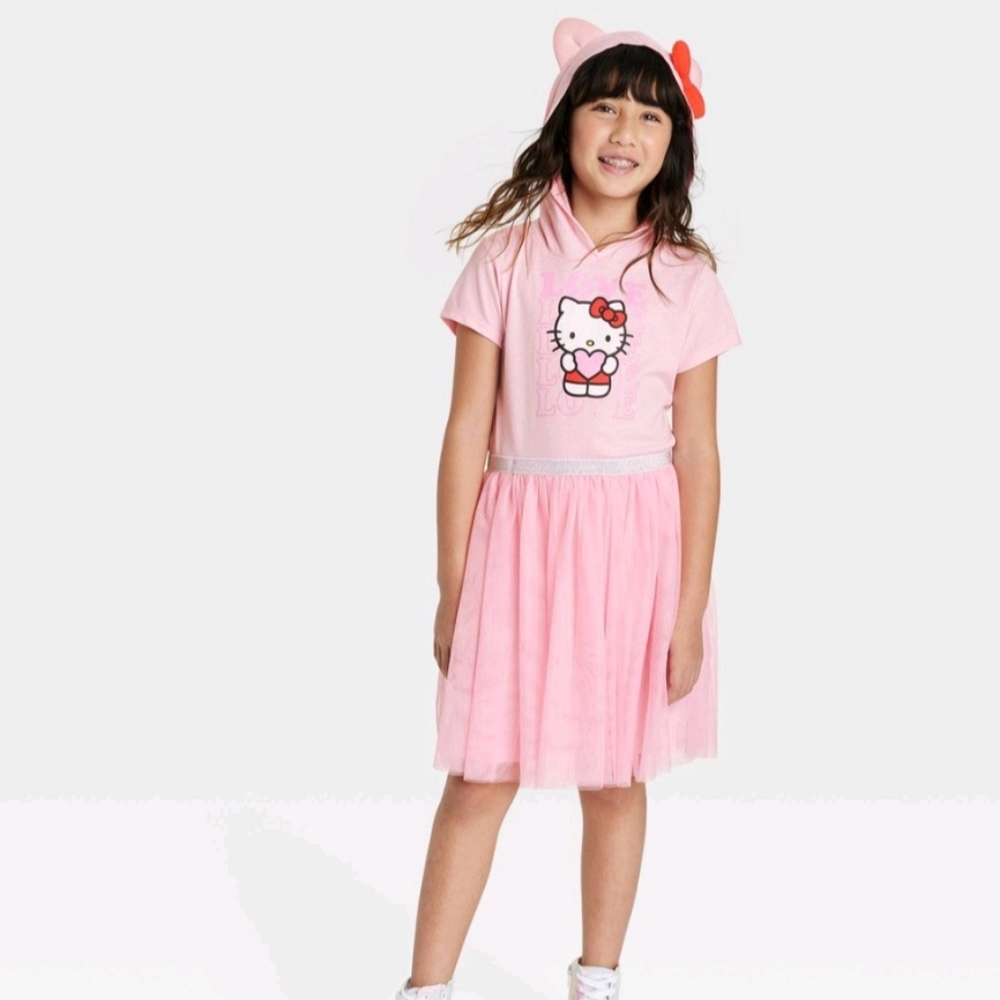Hello Kitty dress with hood XS (4/5)
